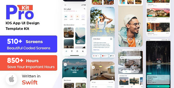 iOS App UI Kit with SoftUI | Prokit iOS | Iqonic Design