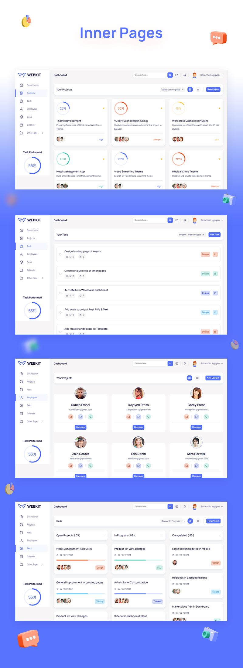 Webkit | free admin templates