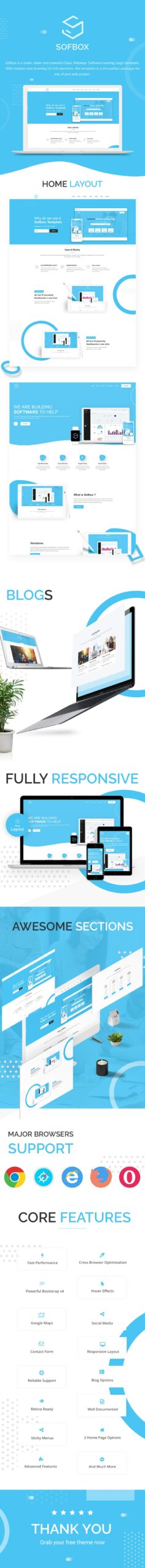 Free Software Landing Page HTML5 Template | Sofbox Classic | Iqonic Design