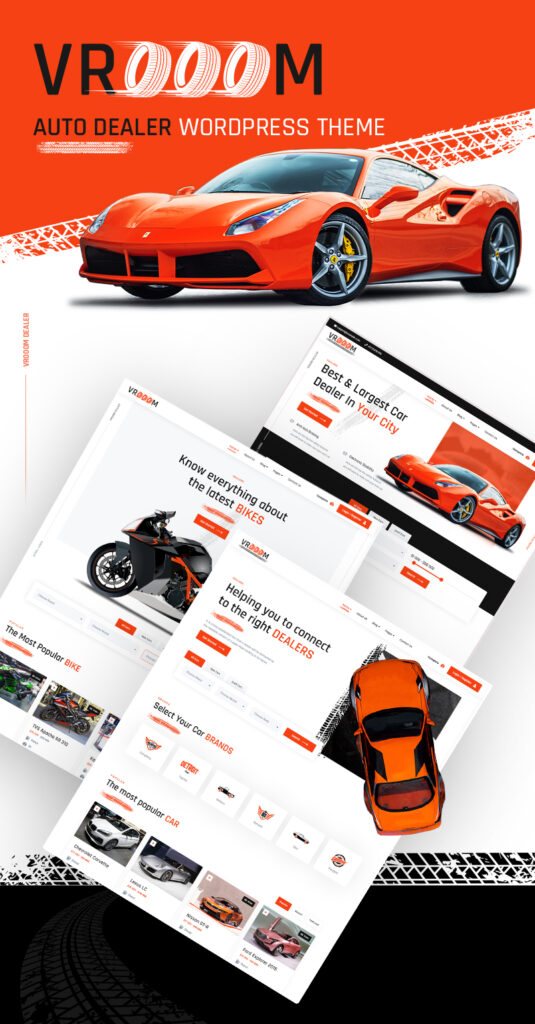 Auto Dealer WordPress Theme | Vrooom | Iqonic Design