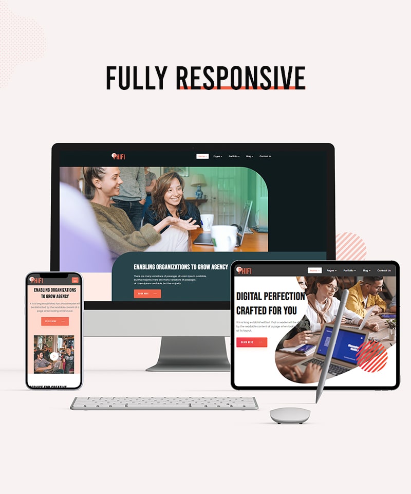 Phifi | Creative Agency HTML Template Free