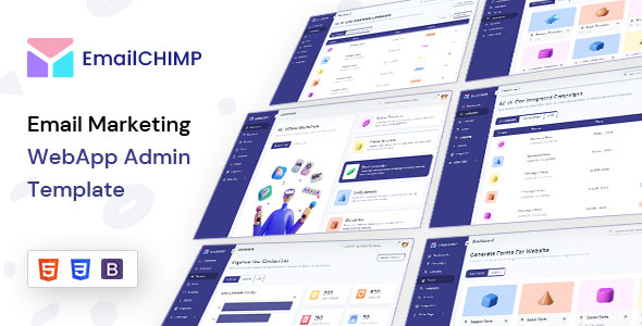 Free Email Marketing WebApp Admin Template | EmailChimp Lite | Iqonic Design