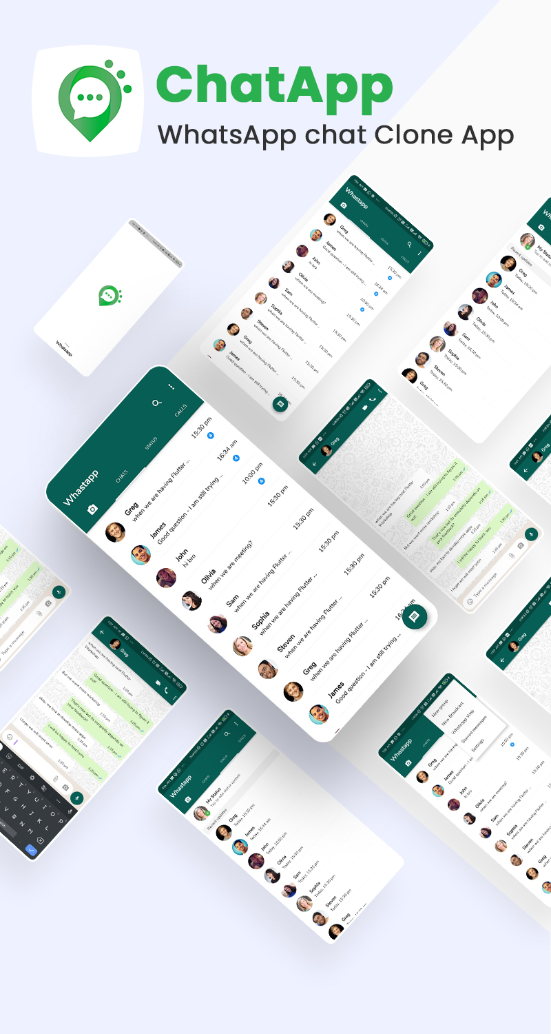 Free Whatsapp UI Clone Flutter | Whatschat | Iqonic Design