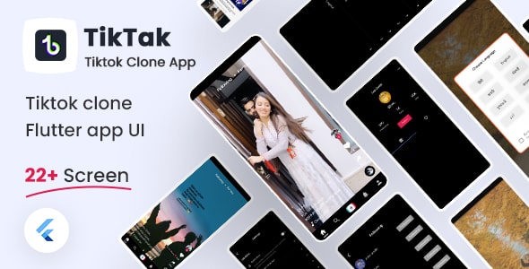 Free TikTok Clone Fullter UI Kit | TikTak | Iqonic Design