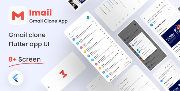 Free Gmail Clone Flutter UI Kit | iMail | Iqonic Design