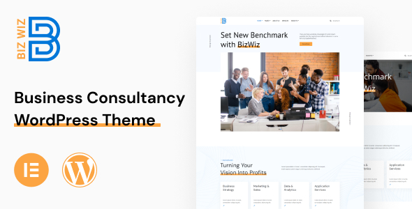 Best Free WordPress Theme for Business Consultancy | Bizwiz | Iqonic Design