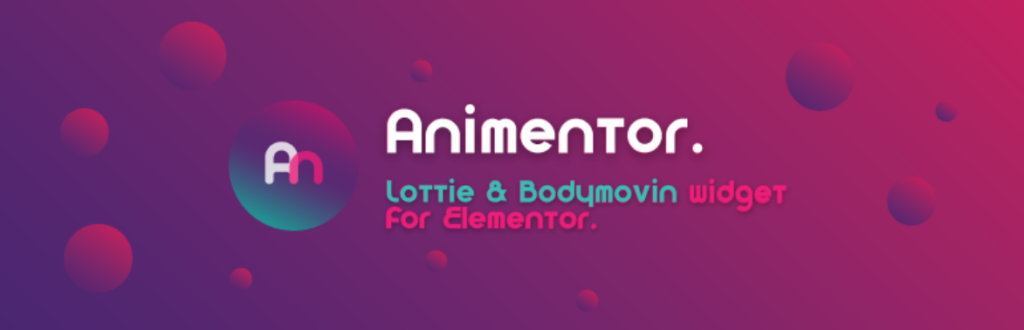 free Elementor Background Animation plugin | Animentor – Lottie & Bodymovin for Elementor