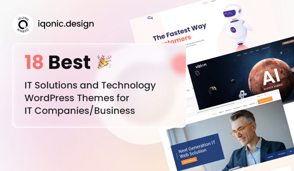 18 Best IT Solutions and Technology WordPress Themes for IT Companies/Business | Iqonic Design