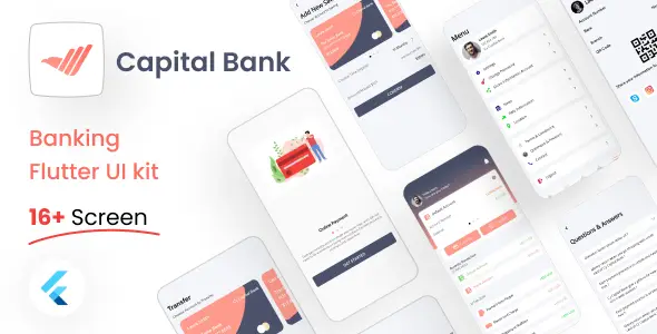 Banking Flutter UI Kit Free | Banking App | Iqonic Design