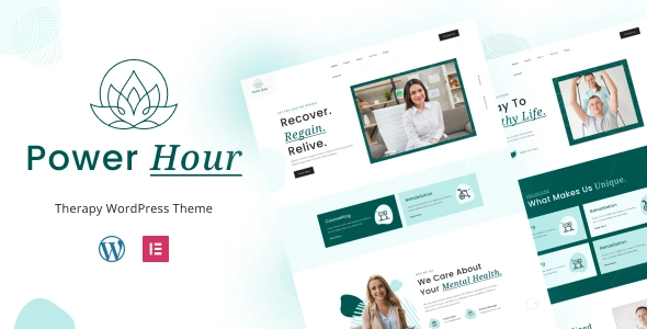 Best Free WordPress Theme for Therapist | PowerHour | Iqonic Design