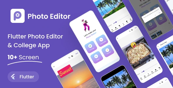 Flutter Photo Editor App | Photo Editor | Iqonic Design