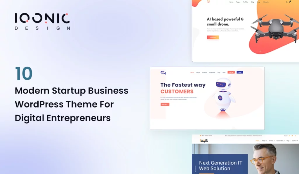 10 Modern Startup Business WordPress Theme For Digital Entrepreneurs | Iqonic Design