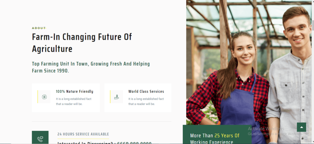 agriculture WordPress theme