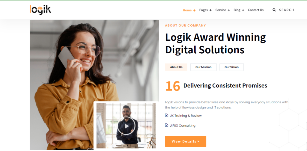 IT Solutions and Technology WordPress Theme| Logik | Iqonic design