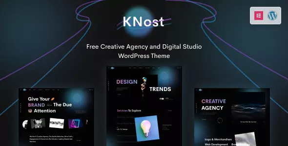 Best Free Creative Agency and Digital Studio WordPress Theme| Knost Lite | Iqonic Design