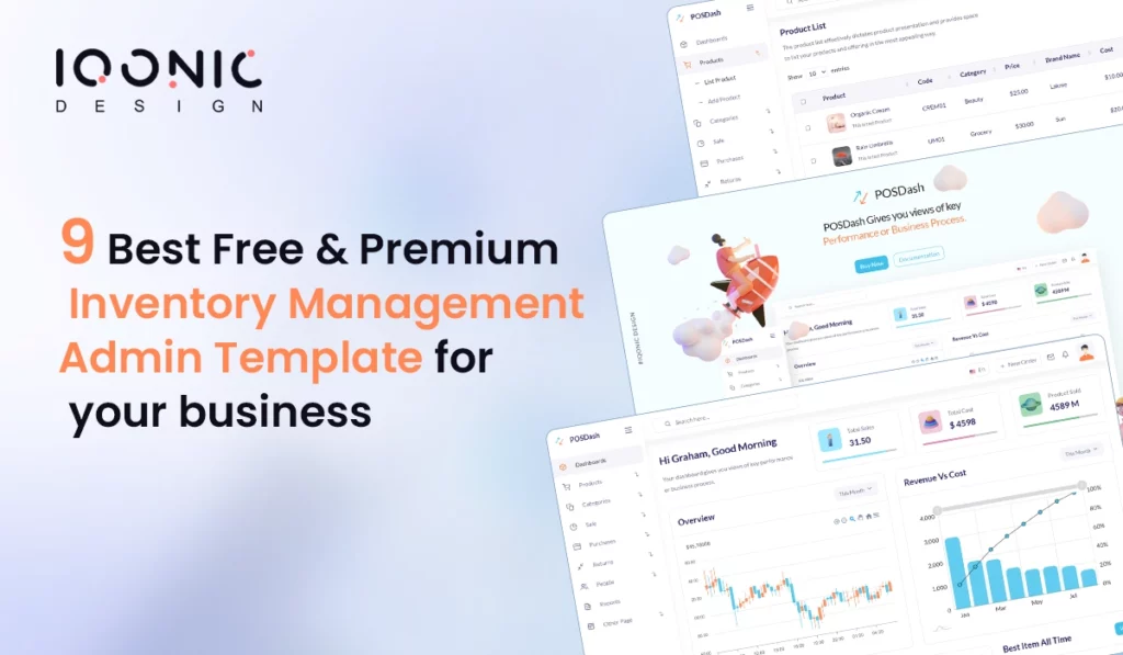 9 Best Free & Premium Inventory Management Admin Template for your business | Iqonic Design