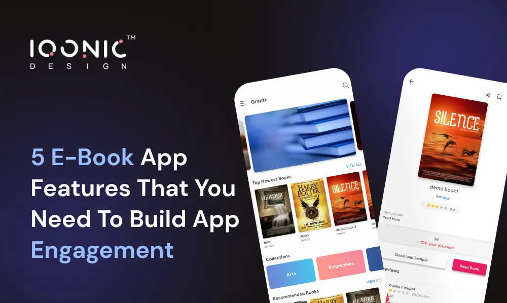 5 e-Book App Features That You Need To Build App Engagement | Iqonic Design