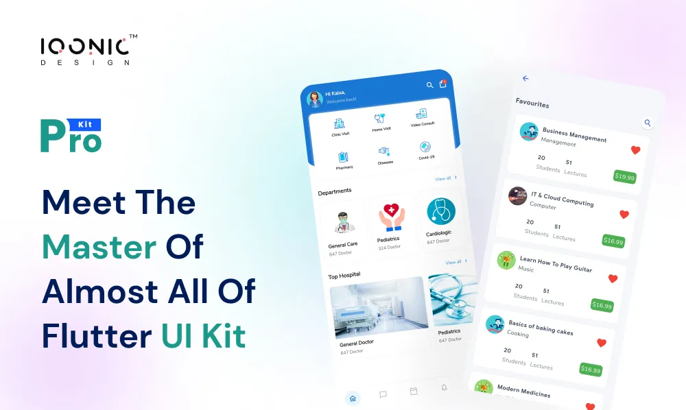 Meet The Master Of Almost All of Flutter UI Kit - Prokit | Iqonic Design