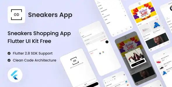 Sneakers Shopping App Flutter UI Kit Free | Sneaker App | Iqonic Design