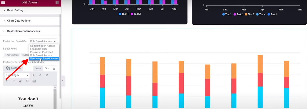 User ID Restriction | Graphina Best Visualization WordPress Plugin | Iqonic Design