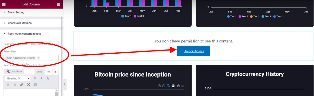 User ID Restriction | Graphina | Iqonic Design