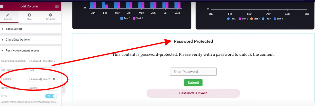 Password Protected | Graphina | Iqonic Design