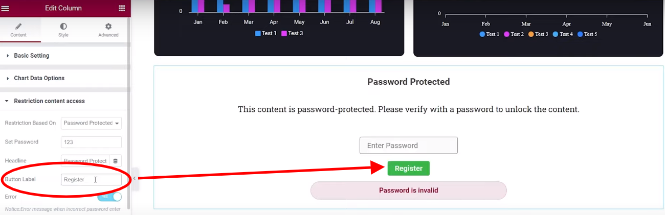 Password Protected | Graphina | Iqonic Design