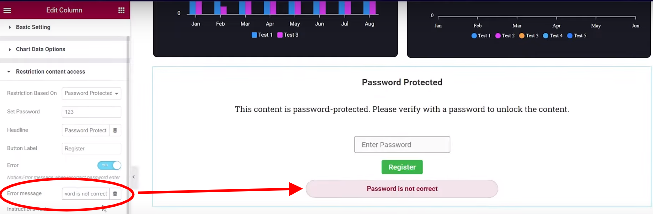 Password Protected | Graphina | Iqonic Design