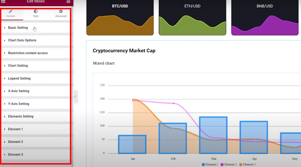 Mix Chart | Graphina- Graphs and Charts on the WordPress | Iqonic Design