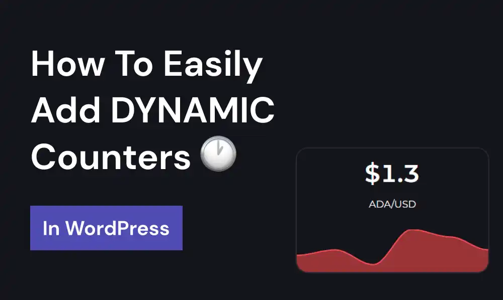 How to easily add DYNAMIC counters in WordPress | Iqonic Design