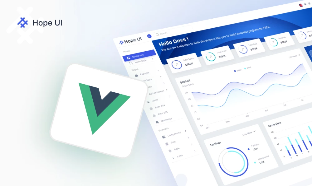 Top 10 Best Vue Js Admin Dashboard Templates For Your Next Project | Iqonic Design