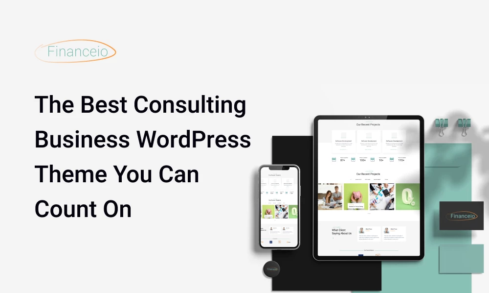 The Best Consulting Business WordPress Theme You Can Count On - Financeio | Iqonic Design