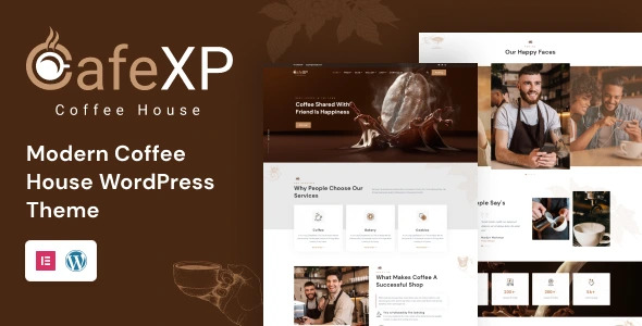 Cafe XP | Best Free Modern Coffee House WordPress Themes | Iqonic Design