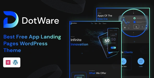 Dotware Lite | Best Free WordPress Theme for App Landing Page| Iqonic Design