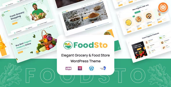 Grocery and Foodstore WordPress Theme | Foodsto | Iqonic Design