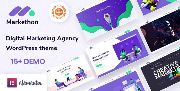 SEO and Digital Marketing Agency Portfolio WordPress Theme | Markethon | Iqonic Design