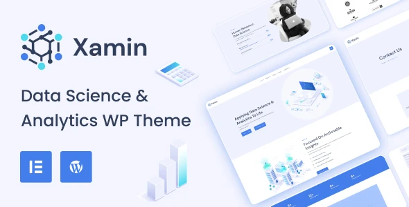 Best Free Data Science WordPress Theme | Xamin Lite | Iqonic Design