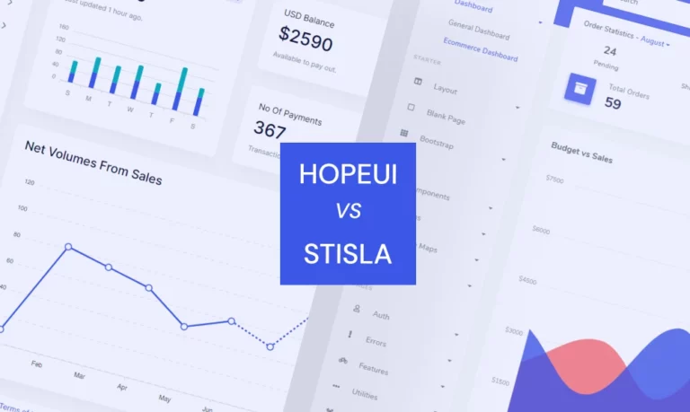 The Major Admin Dashboard Alternatives: Hope UI vs Stisla | Iqonic Design