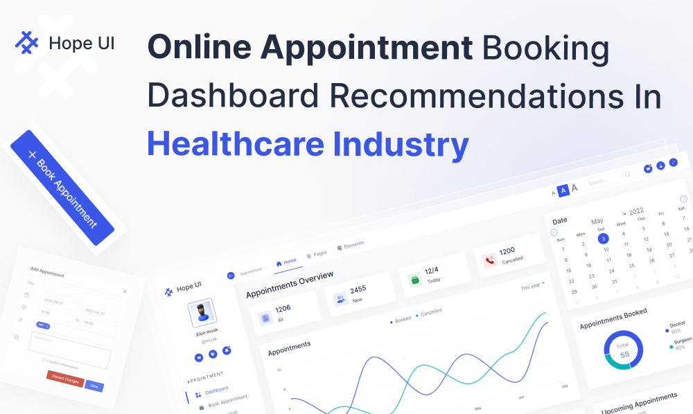 Online Appointment Booking Dashboard Recommendations In Healthcare Industry | Iqonic Design