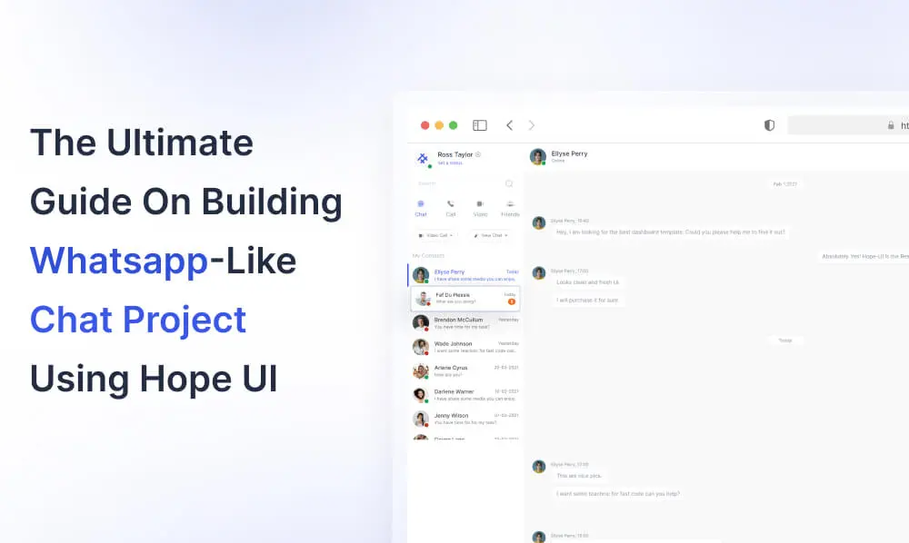 The Ultimate Guide On Building WhatsApp-Like Chat Project Using Hope UI | Iqonic Design