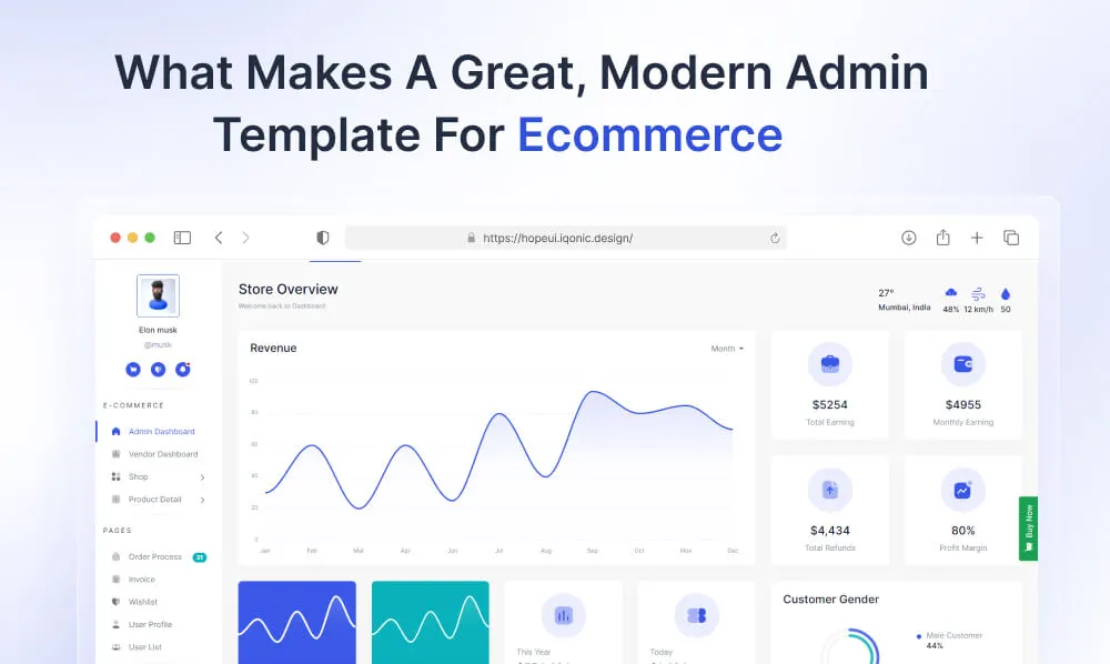 E-commerce Admin Template