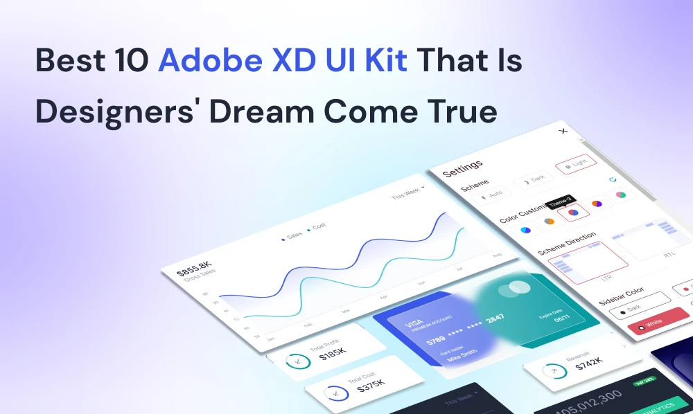 Best 10 Adobe XD UI Kit That Is Designers' Dream Come True | Iqonic Design