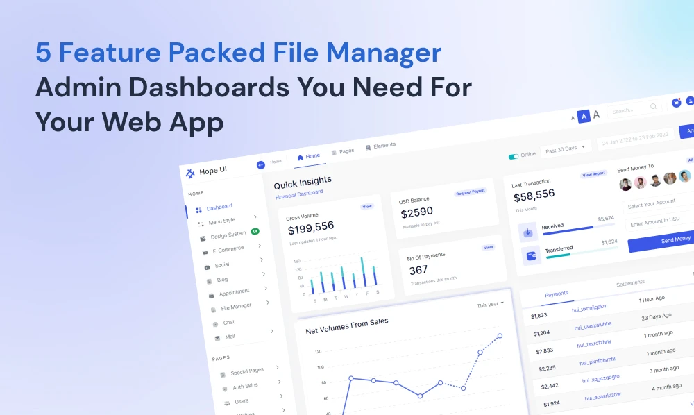 5 Feature-Packed File Manager Admin Dashboards You Need For Your Web App | Iqonic Design