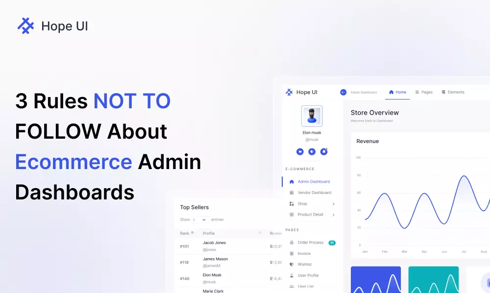 3 Rules NOT TO FOLLOW About E-commerce Admin Dashboard