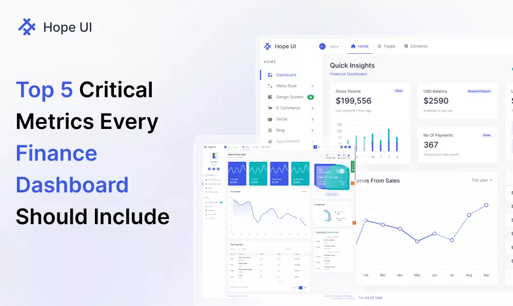 Top 5 Critical Metrics Every Finance Dashboard Should Include | Iqonic Design