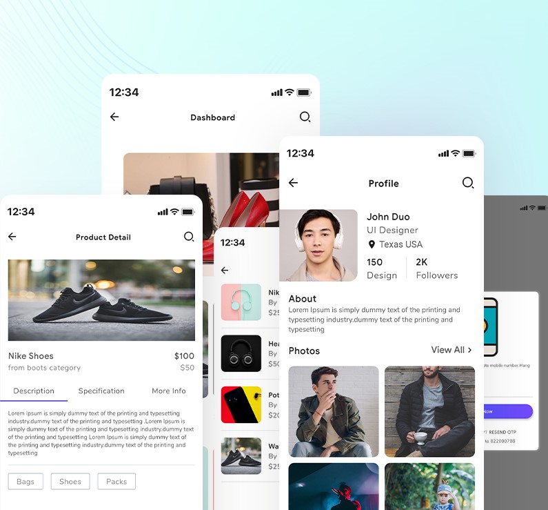 E-commerce - Flutter UI app templates |   Prokit I Iqonic Design 