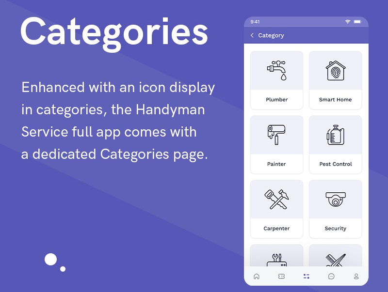 Handyman - Flutter Home Service App | Iqonic Design