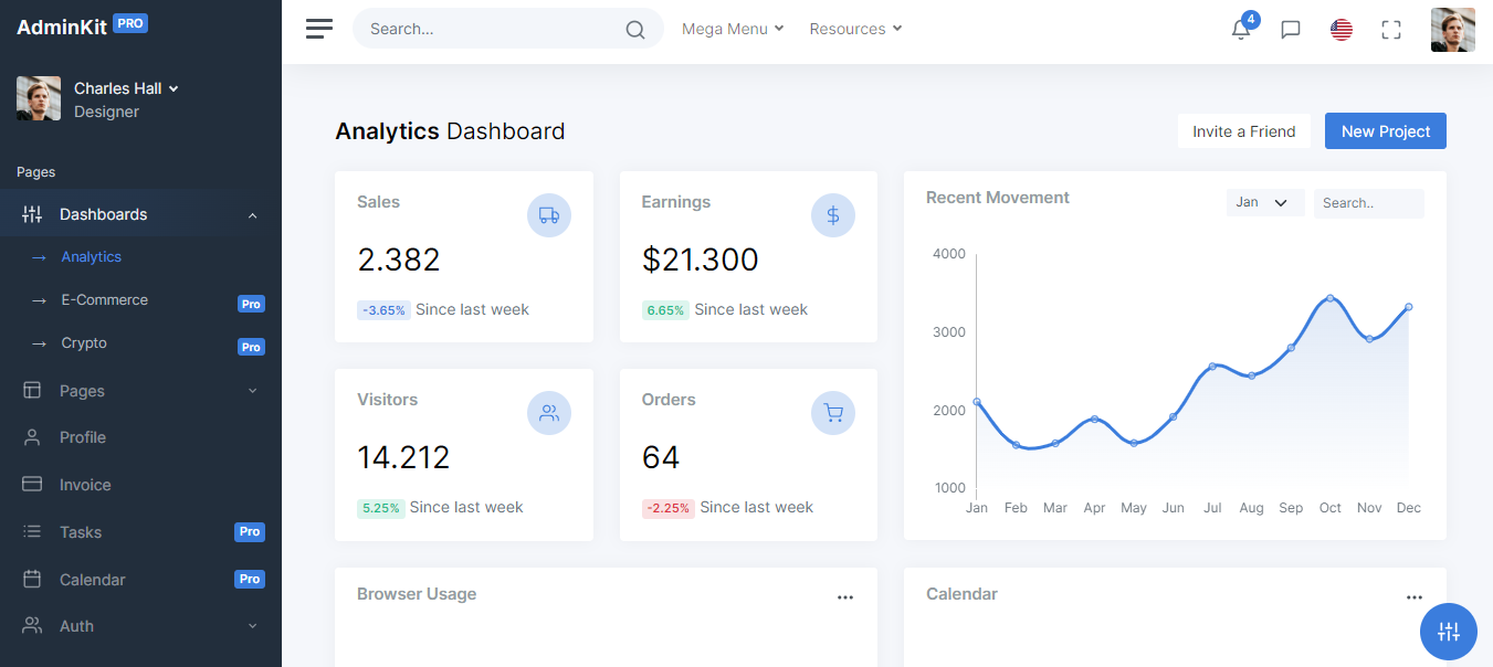 Admin Kit - Bootstrap 5 Admin Template