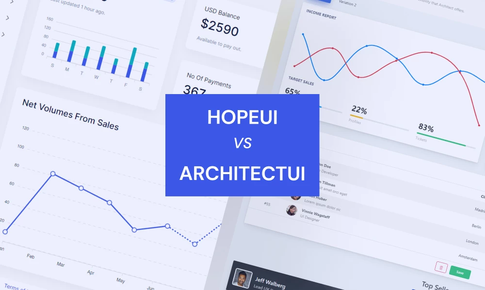 The Major Admin Dashboard Alternatives: Hope UI vs ArchitectUI | Iqonic Design