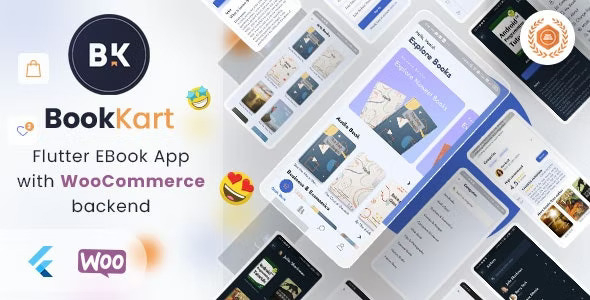 Bookkart | Flutter Ebook Reader App For WordPress with WooCommerce | Iqonic Design